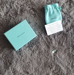 Tiffany Co. Mini Double Heart Tag Pendant